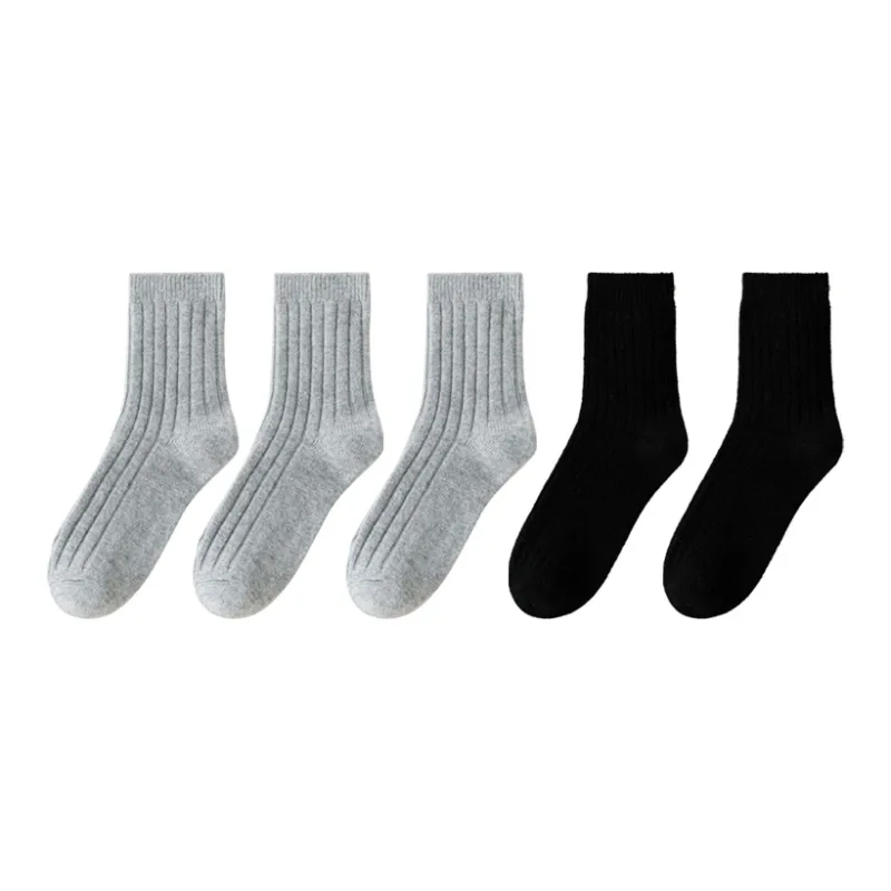MIIOW Mid Calf Socks Men's 5 Pack-17