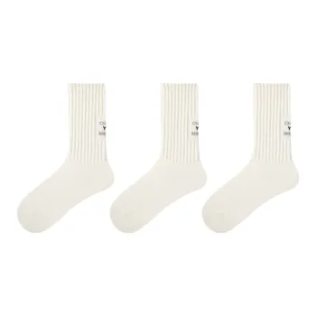 Vine Color Mid Calf Socks Unisex 3 Pack