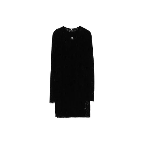 Givenchy 4G Detailed Python Print Tulle Mini Dress
