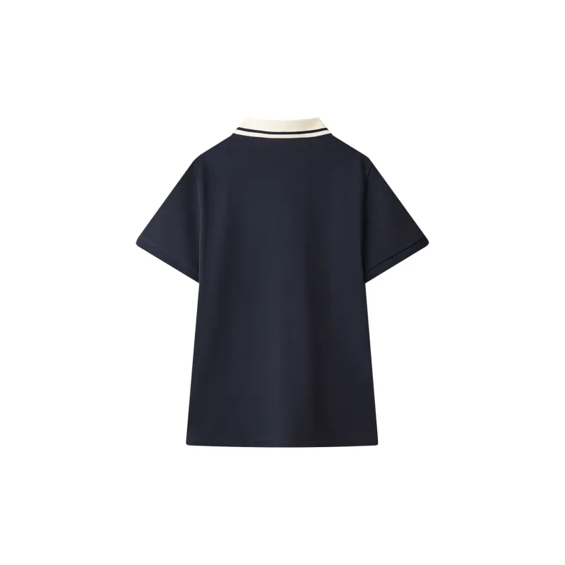HLA Polo Shirt Women's Navy Blue-1