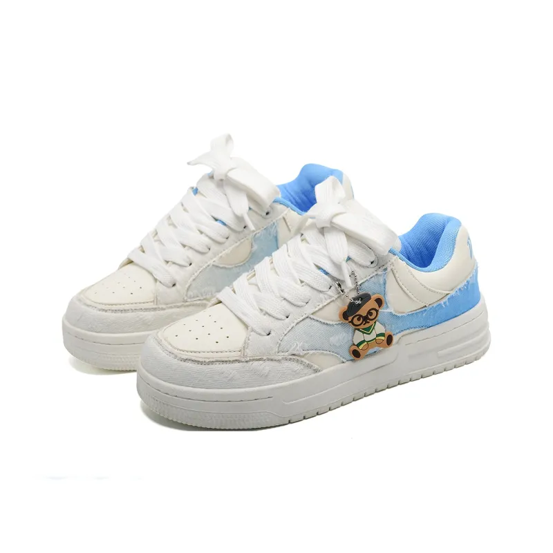 Teddy Bear Collection Slip Resistant, Abrasion Resistant, And Balanced Low Top Skateboard Shoes Unisex-8
