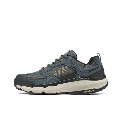 Skechers OUTDOOR MENS Wear Resistant Low Top Outdoor Shoes Men's Black Blue