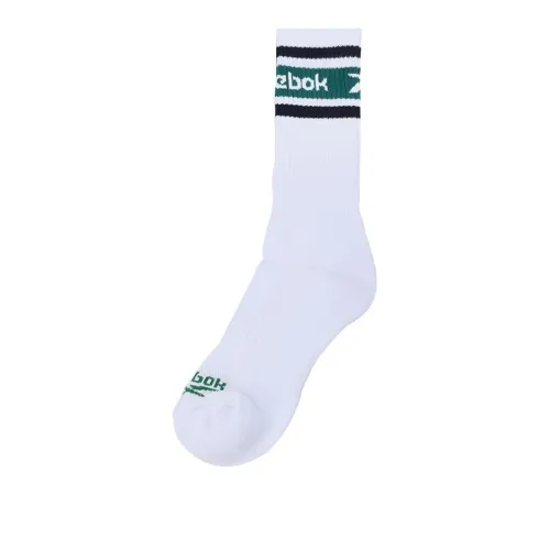 Reebok Mid-Calf Socks Men's 1 Pack White Green