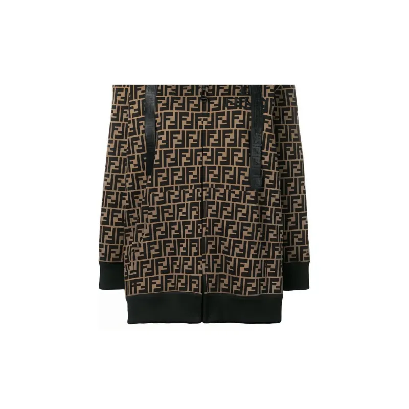 FENDI Denim Jackets Men Brown-3