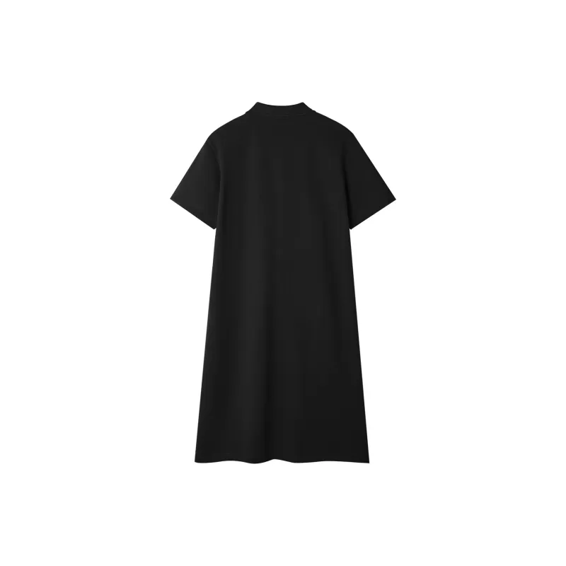 HLA Short Sleeved Dresses Women's Black V2-1