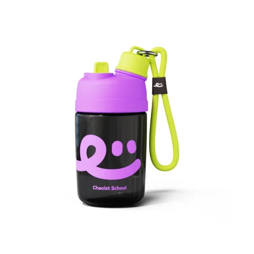 Yalu Attractive Office Portable Milk Tea Coffee Cup Straw Cup Purple 580ml