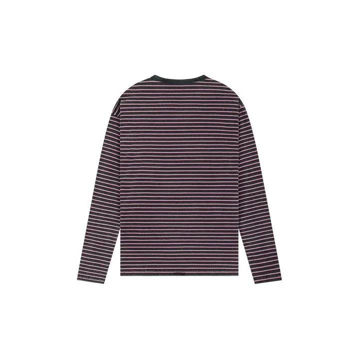 WE11DONE Logo Striped T shirt-1