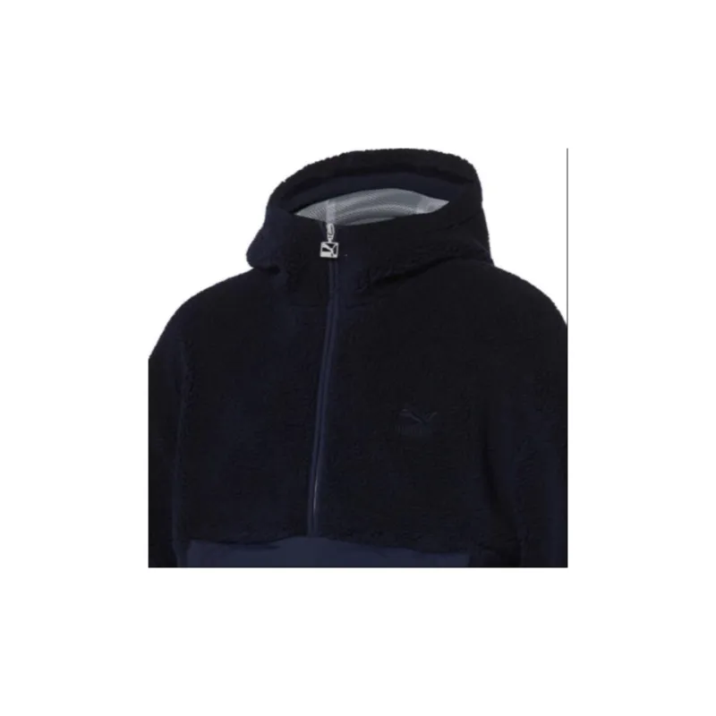 PUMA Velvet Jackets Unisex Navy Blue-3