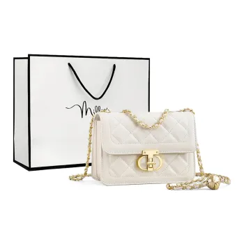 MILLIE'S Cow Leather Underarm Shoulder Bag, Crossbody Bag Regular Women's Milkshake White