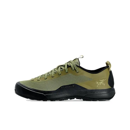 Arcteryx Konseal Lt Cushioning Slip Resistant And Abrasion Resistant Low Top Hiking/Trekking Shoes Men's Green