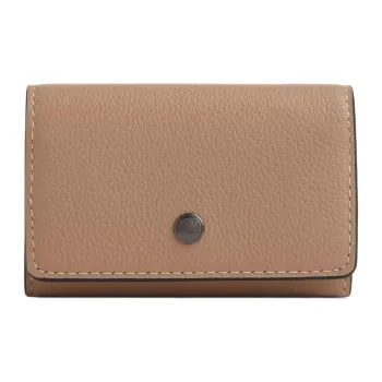 COACH Leather Key Pouch Unisex Brown