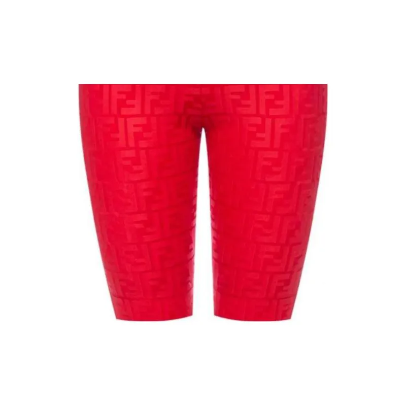 FENDI Sports Shorts Women's Red-3