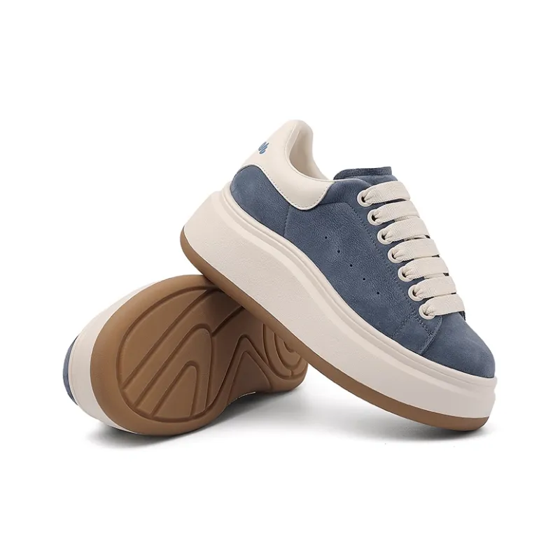BURGELY Lightweight Height Increasing Low-Top Skateboard Shoes Women's-21