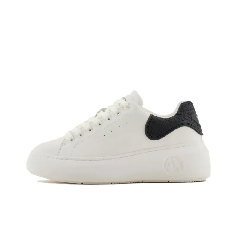 ARMANI EXCHANGEAE Low Top Skateboard Shoes Women's White-0