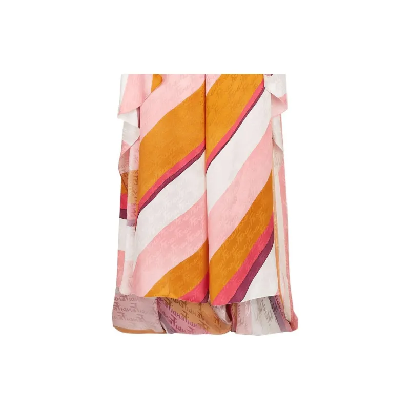 FENDI Diagonal stripe Maxi Dress-3