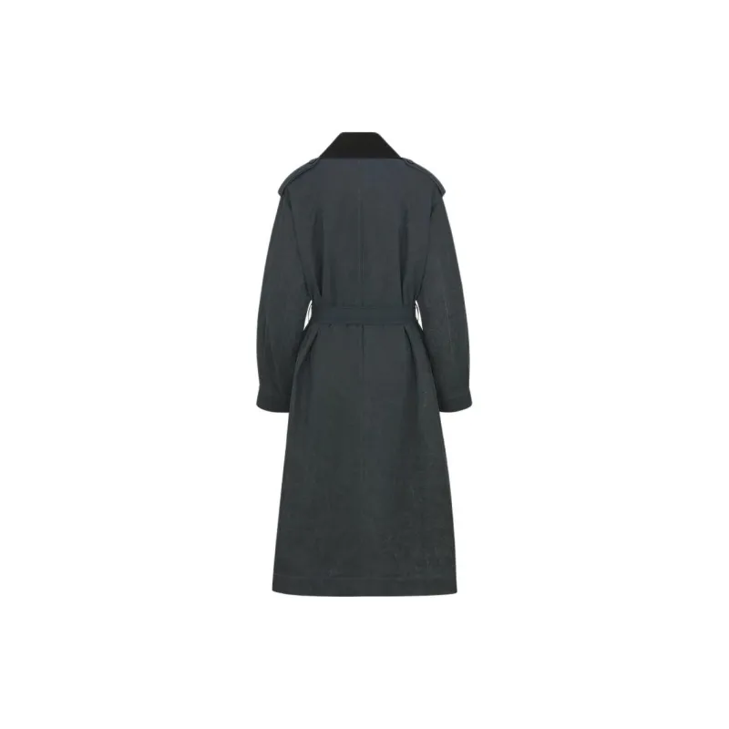 DIOR SS25 Trench Coat Men's Navy-1