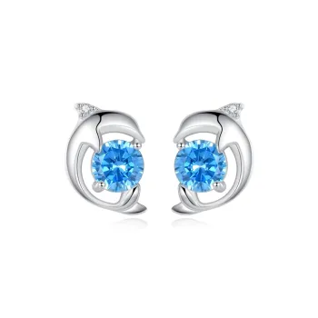 CHIEMOT S925 Silver Stud Earrings Women's