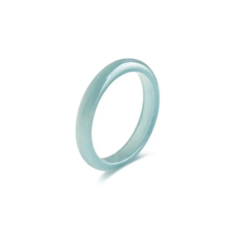 CGC Glutinous Jade Jadeite Rings Unisex-0