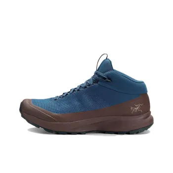 Arcteryx Aerios FL Cushioned Slip Resistant Mid Top Outdoor Shoes Unisex Blue Brown