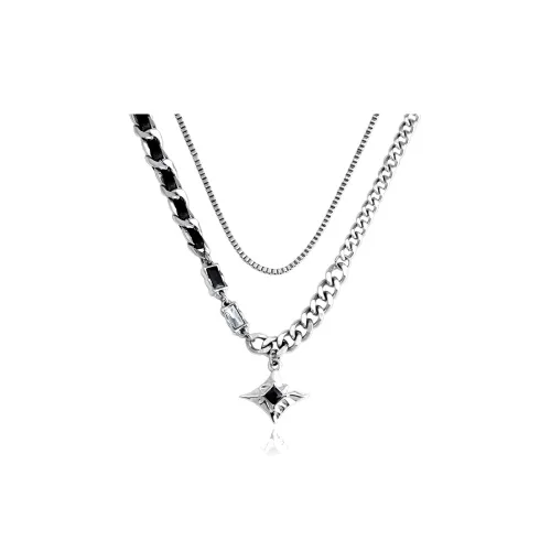 FOREVER MELODY Titanium Steel Necklaces Men's