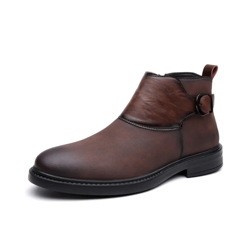 EGCHI Ankle Boots Men Black-3
