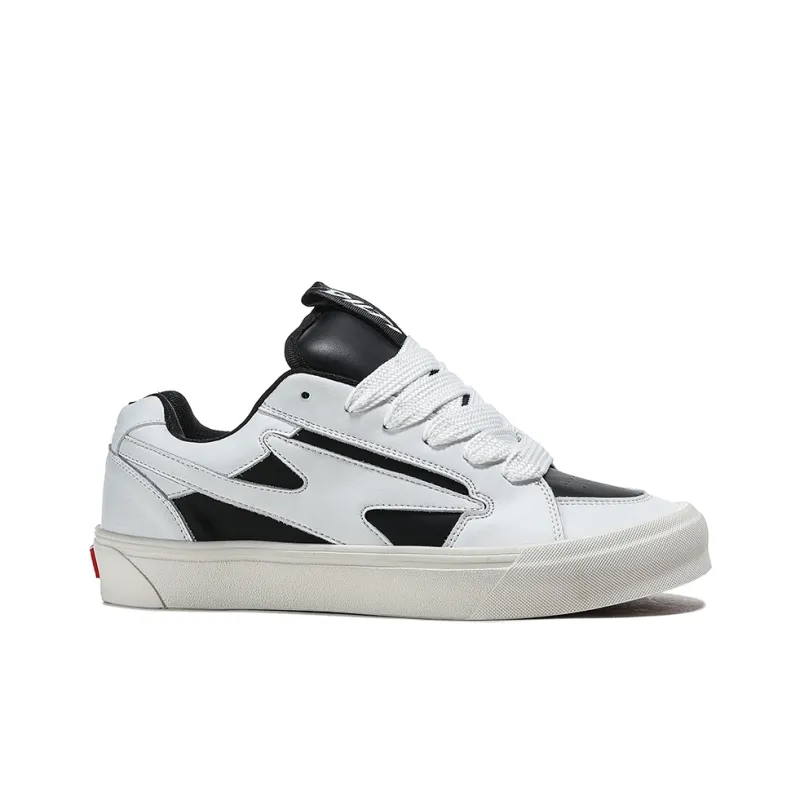 DILPI Anti Slip Wear Resistant Low Top Skateboard Shoes Unisex White Panda-1