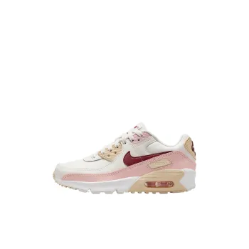 Nike Air Max 90 Low Top Kids Lifestyle Shoes Pink Teenagers