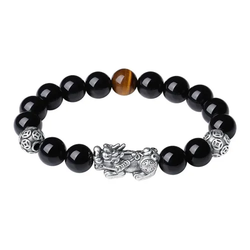 ZUIWENGLANGYASHANWENCHUANG Obsidian Bracelets Unisex