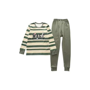 Cotton Gene Thermal Set Unisex Green Dream
