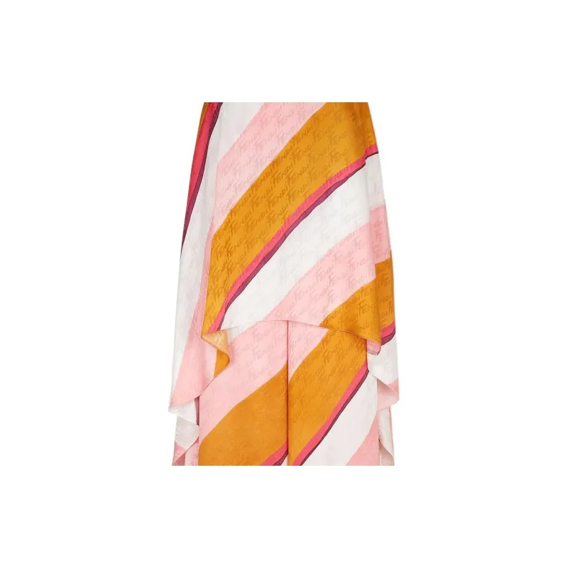 FENDI Diagonal stripe Maxi Dress-2
