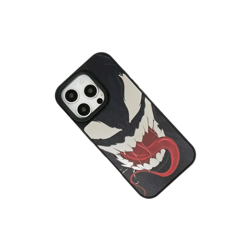 SHANGHUI TPU Material Venom Spider Man Phone Cases Compatibility IPhone12/13/14/15/16/Pro/Ma Cartoon Western Artistic-2