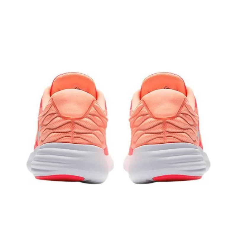 Nike LunarStelos Anti-Slip And Wear-Resistant Rebound Low-Top Casual Running Shoes Women's Red Orange-4