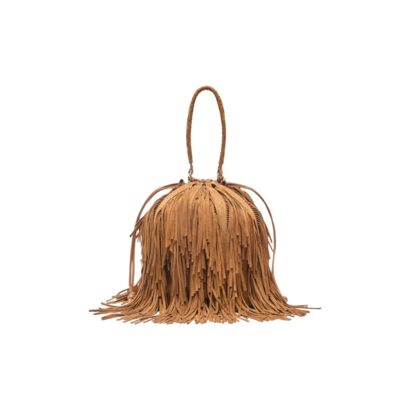 Casadei Calfskin Handbag Women's Brown-0