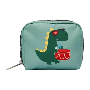 Skechers LeSportsac Collaboration Fabric Clutch Small Size Unisex T339 Flower And Little Dinosaur