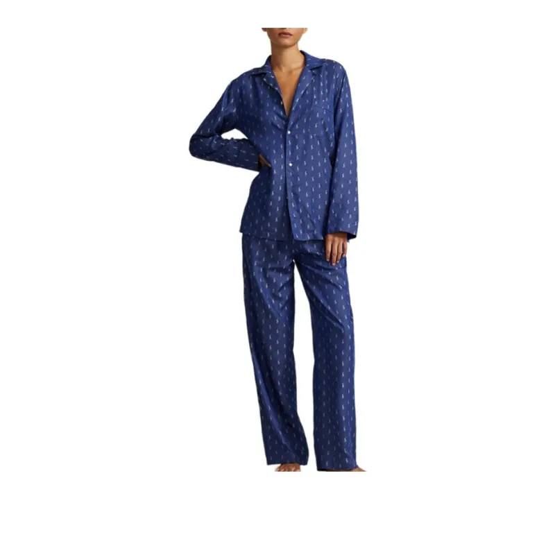 Polo Ralph Lauren SS24 Pajama Set Women's Dark Blue-0