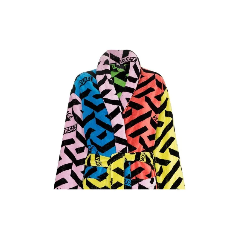 FANSIZHE VERSACE Bathrobes Unisex Multicolor-4