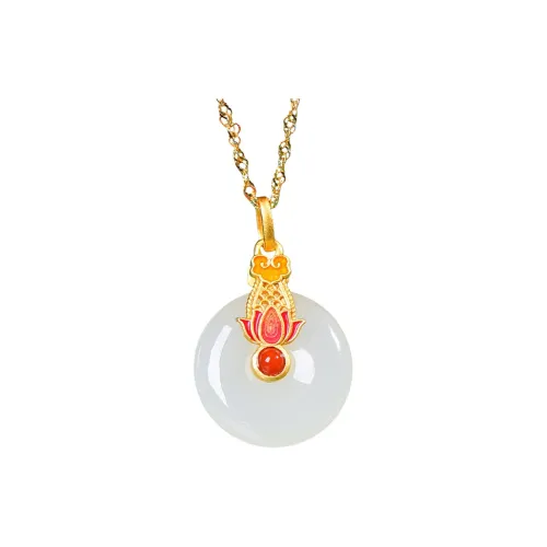 Jade Ink Love Classic And Versatile White Jade Unisex