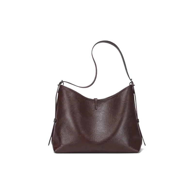 KAISER Top Grain Vegetable Tanned Cow Leather Portable Crossbody Bag Shoulder Bag Regular Women's Black/Coffee/Brown-5