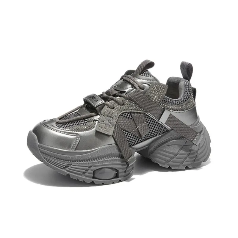 AGSDON Height Increasing Low-Top Chunky Sneakers Women's-1