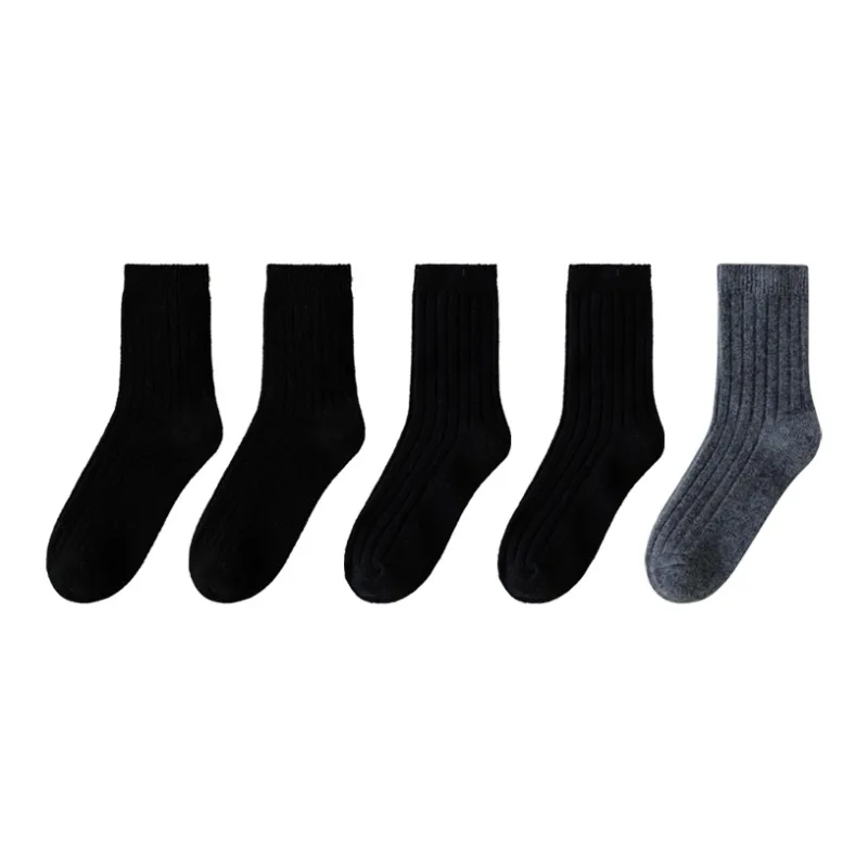 MIIOW Mid Calf Socks Men's 5 Pack-0