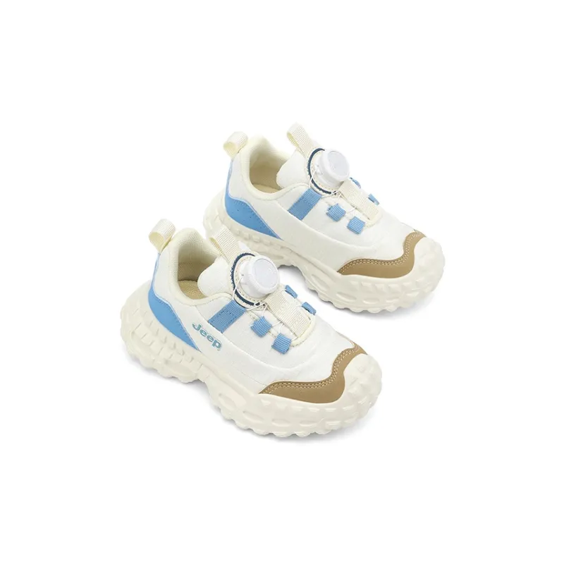 Jeep Kids Lifestyle Shoes Ecru/Lake Blue Kids'-3