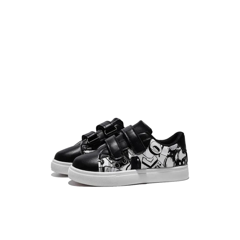 TONYBEAR Low Top Kids' Skateboarding Shoes Black Kids'-1