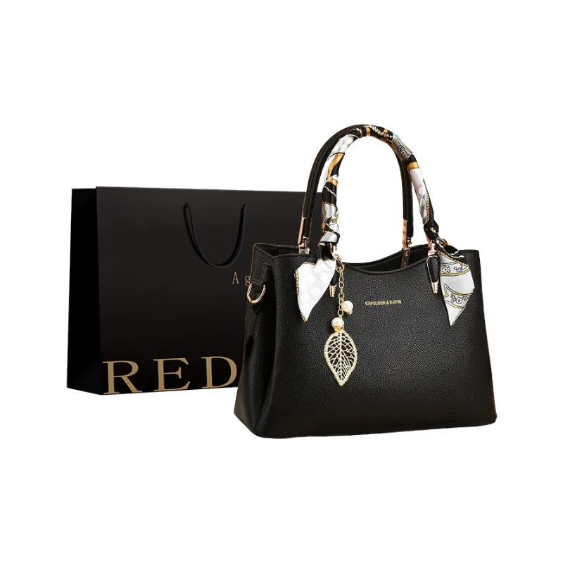REDOO PU Shoulder Bag Regular Women's White/Black/Red/Blue/Burgundy-4