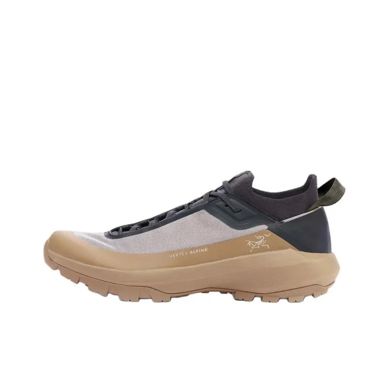 Arcteryx Vertex Alpine Cushioning Slip Resistant Low Top Mountaineering & Hiking Shoes Men's Brown Gray-0