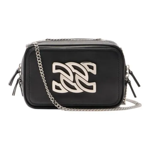 Casadei Leather Camera Bag, Shoulder Bag Women's Black