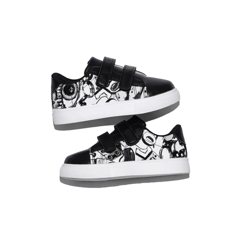 TONYBEAR Low Top Kids' Skateboarding Shoes Black Kids'-2