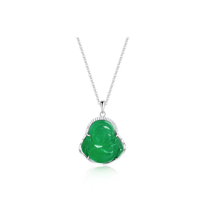 Lao Feng Xiang Chalcedony Necklaces Unisex-0