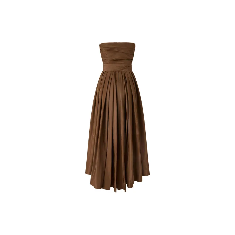 PINKO Strapless Wrap Detailed Dress-1