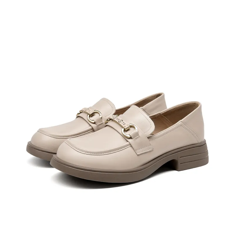 Spider King Loafers Women's Beige/Black-7