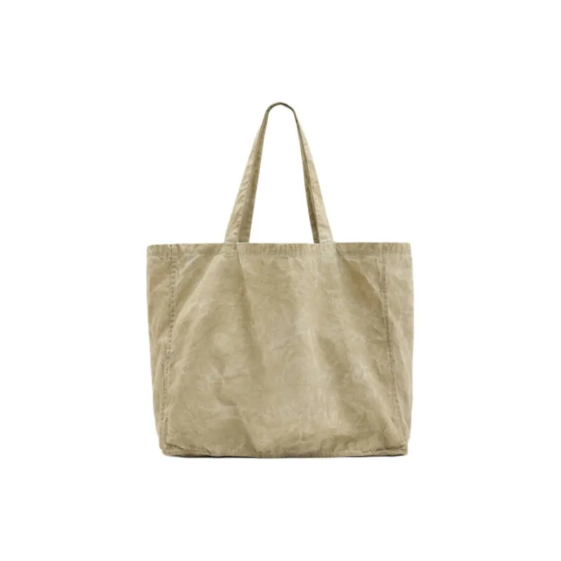 ALLSAINTS Organic Cotton Tote Bag Shopping Bag Shoulder Bags Large Size Men's Taupe-2